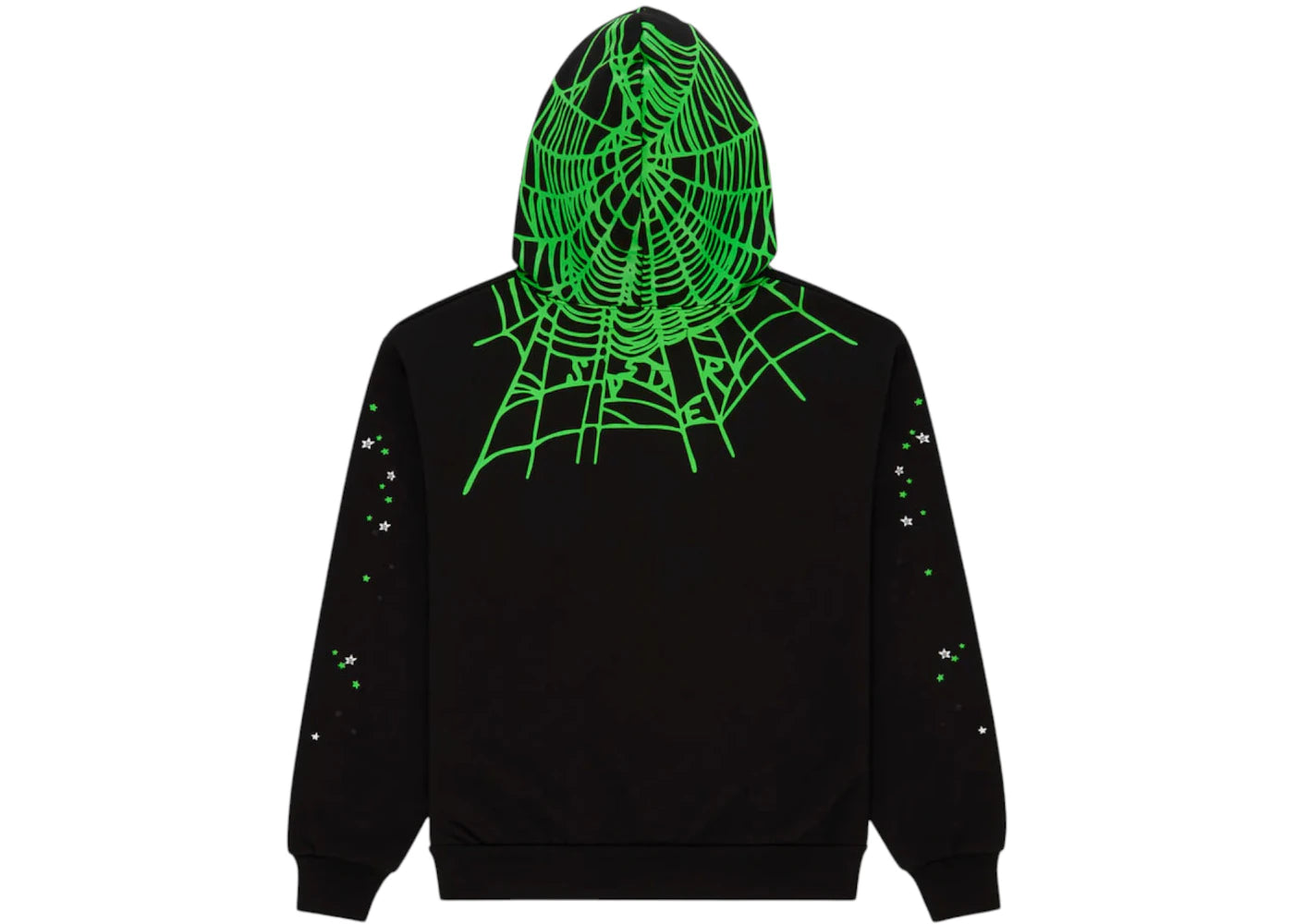 Sp5der Heavy Web Hoodie (FW25) Black - vue secondaire B
