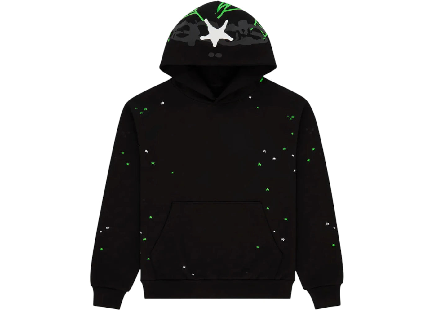 Sp5der Heavy Web Hoodie (FW25) Black - vue secondaire A