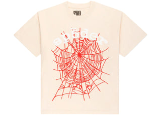 Sp5der Legacy Logo Heavyweight Tee Cream - authentic Sp5der product
