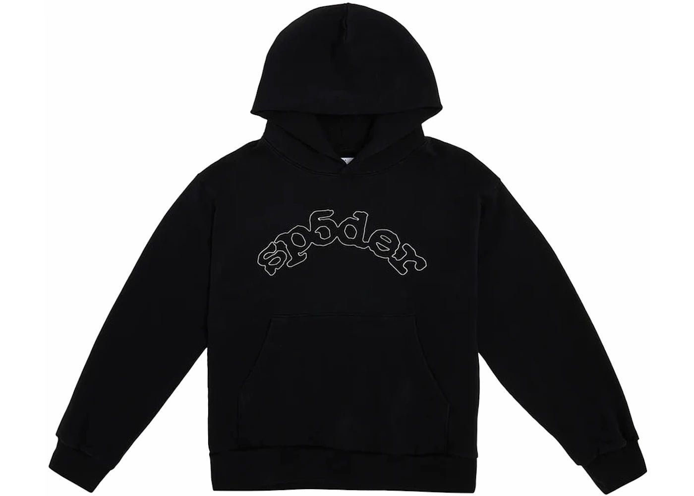 Sp5der OG Logo Hoodie Black - vue 360