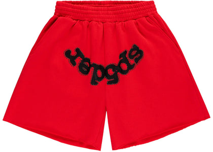 Sp5der OG Studded Sweatshort Rot