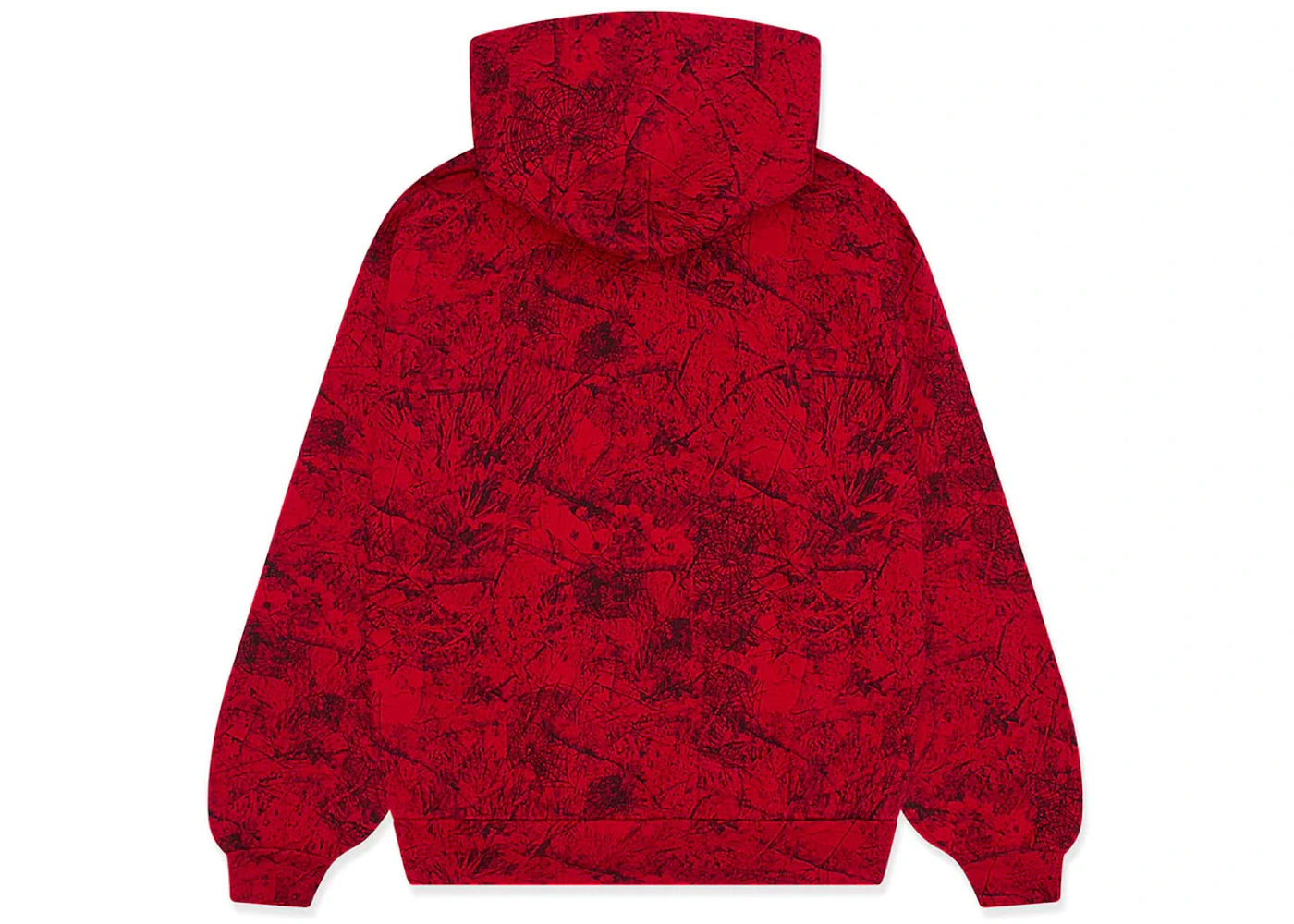 Sp5der OG Tree Camo Hoodie Red - vue secondaire B