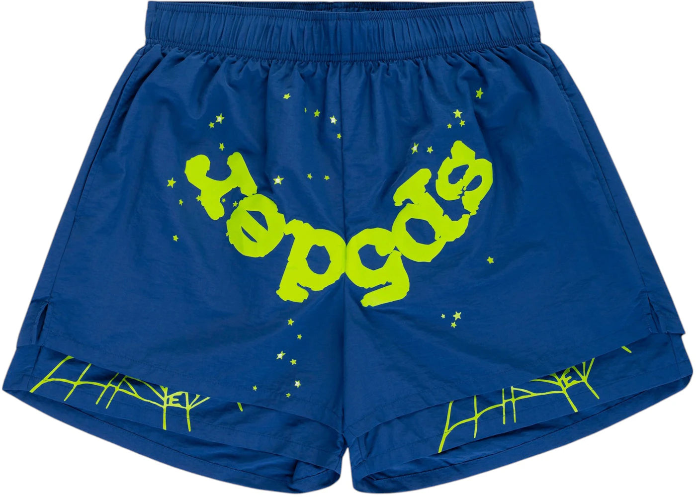 Sp5der OG Web Double Layer Short Blue/Green - vue secondaire A