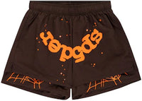 Sp5der OG Web Double Layer Short Brown/Orange