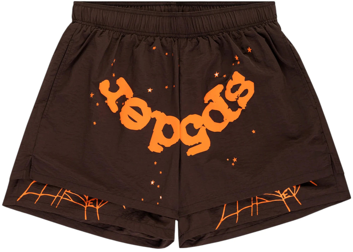 Sp5der OG Web Double Layer Short Brown/Orange - vue 360