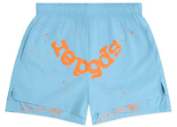 Sp5der OG Web Double Layer Short Hellblau