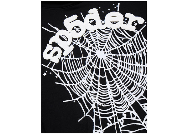 Sp5der OG Web Hoodie Black