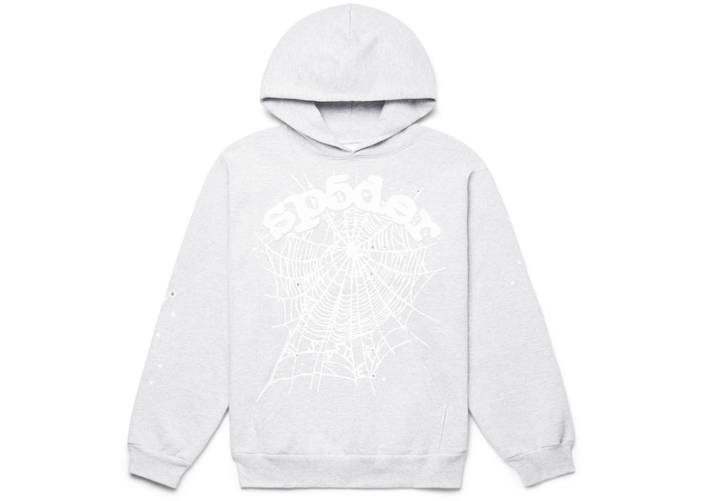 Sp5der OG Web Hoodie Heather Grey - vue 360