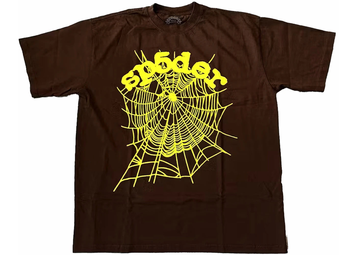 Sp5der OG Web Tee Brown - vue 360