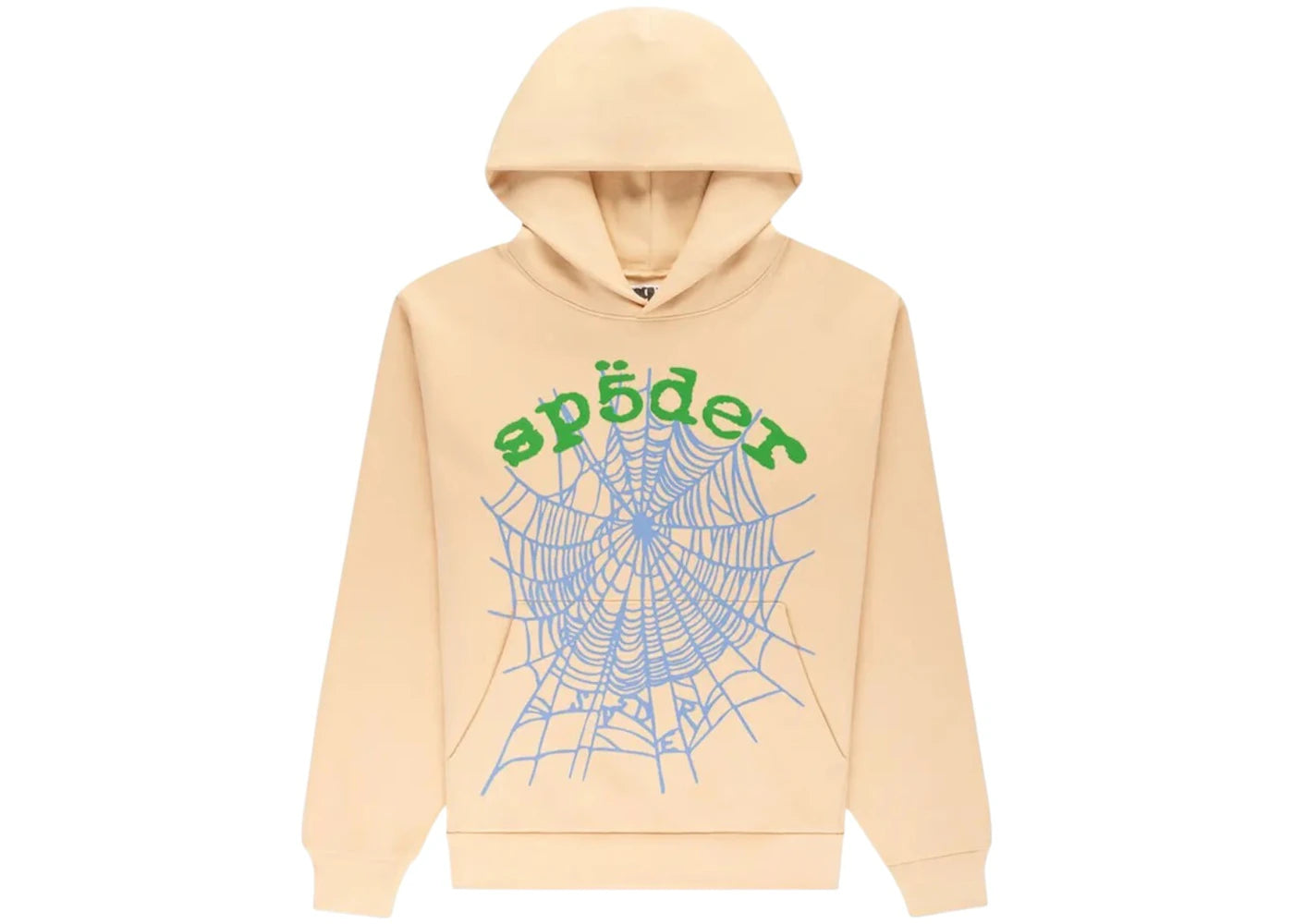Sp5der OG Web V2 Hoodie Creme - vue 360