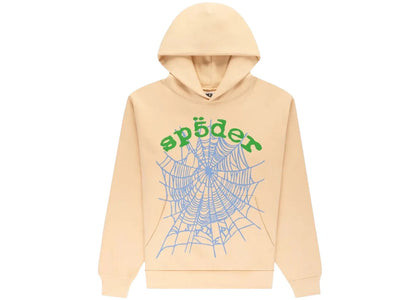 Sp5der OG Web V2 Hoodie Creme