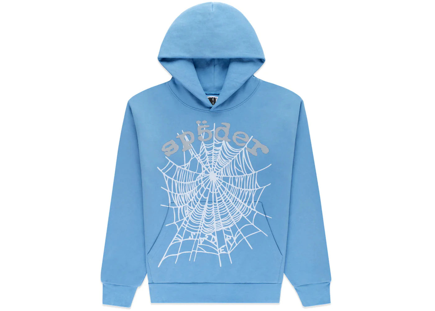 Sp5der OG Web V2 Hoodie Dusty Blue - vue 360
