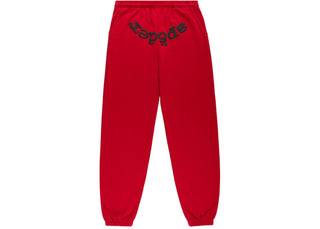 Sp5der OG Web V2 Sweatpant Red - authentic Sp5der product