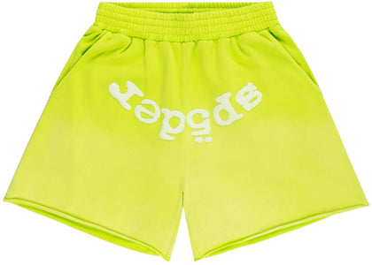 Sp5der OG Web V2 Sweatshort Acid Green