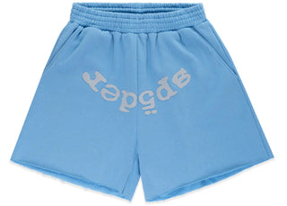 Sp5der OG Web V2 Sweatshort Dusty Blue - authentic Sp5der product