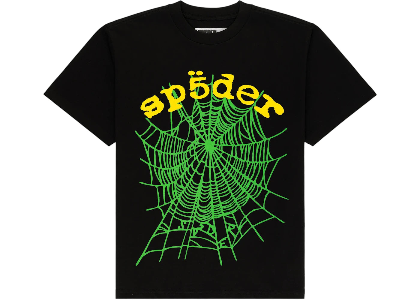Sp5der OG Web V2 T-Shirt Schwarz/Mehrfarbig - vue 360