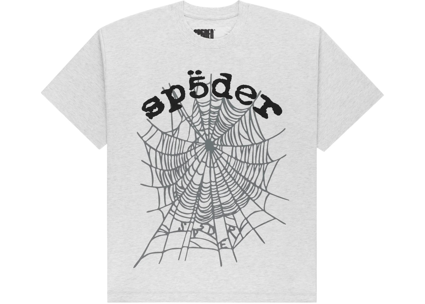 Sp5der OG Web V2 Tee Heather Grey - vue 360