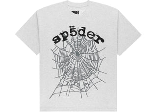 Sp5der OG Web V2 Tee Heather Grey - authentic Sp5der product