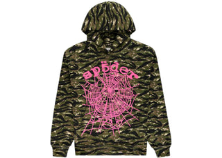 Sp5der OG Web V2 Tiger Camo Hoodie Tiger Camo - authentic Sp5der apparel
