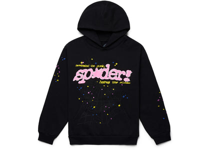 Sp5der P*NK V2 Hoodie Black sneakers - authentic Sp5der shoes