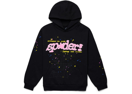 Sp5der P*NK V2 Hoodie Black sneakers - authentic Sp5der shoes