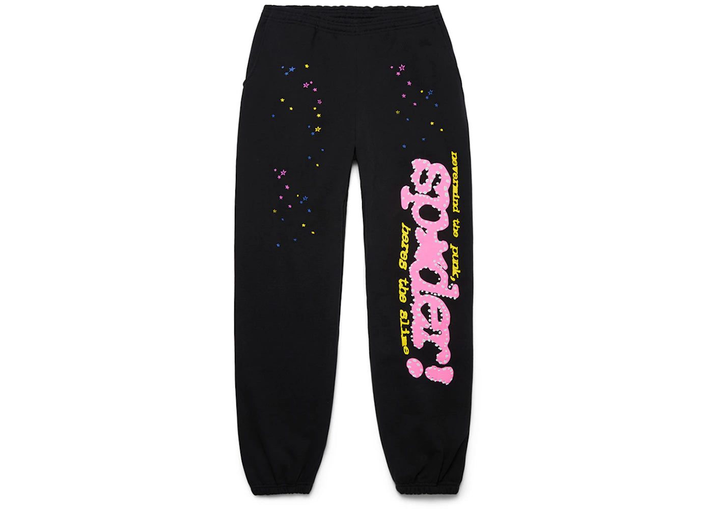 Sp5der P*NK V2 Sweatpant Black - vue 360