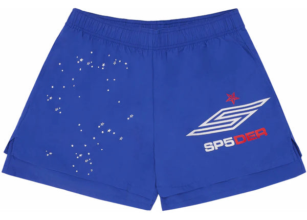 Sp5der Pro Double Layer Short Blau