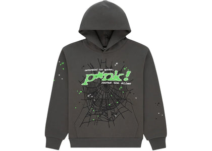 Sp5der Punk V2 Hoodie Schiefergrau