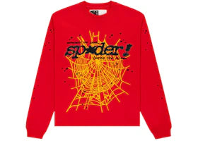 Sp5der Punk V2 Longsleeve Red - vue 360