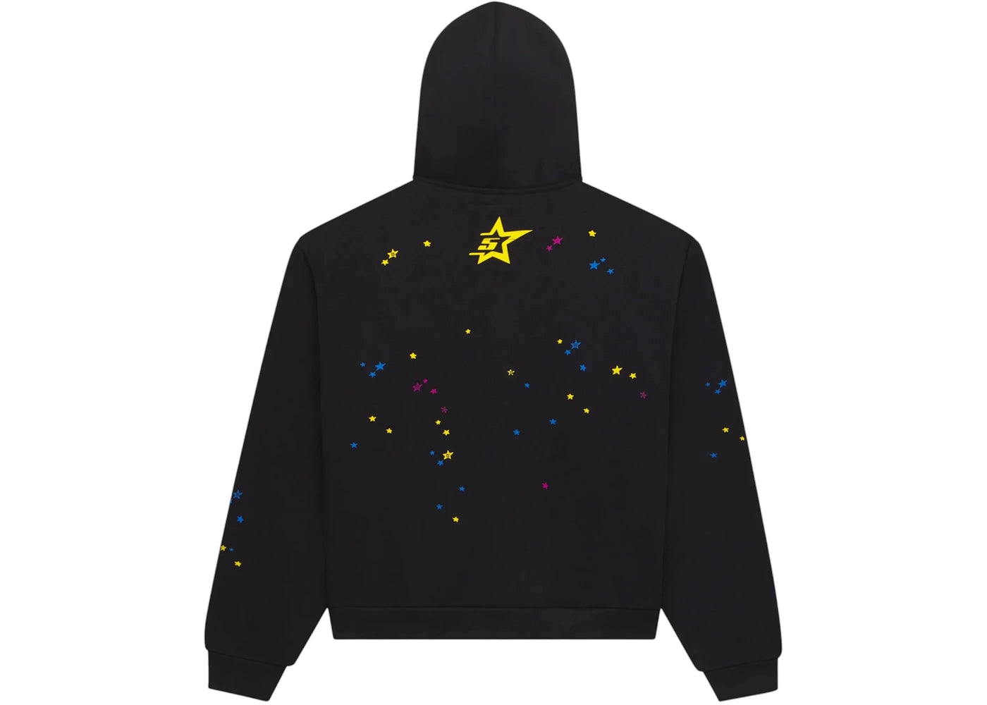 Sp5der Punk V2 Zip Up Hoodie Black - vue secondaire A