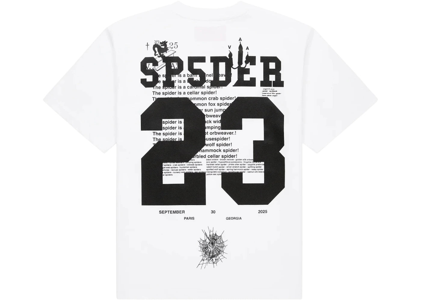 Sp5der Pyrex Tee White - vue secondaire A