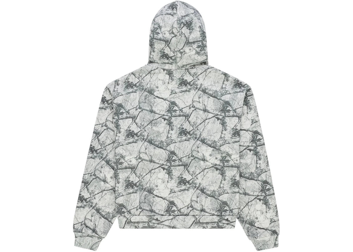 Sp5der Real Tree OG Web V2 Zip Hoodie White Camo - vue secondaire A
