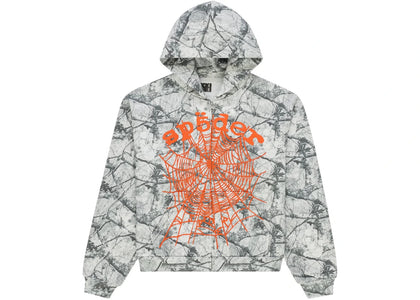 Sp5der Real Tree OG Web V2 Zip Hoodie White Camo - apparel view 2