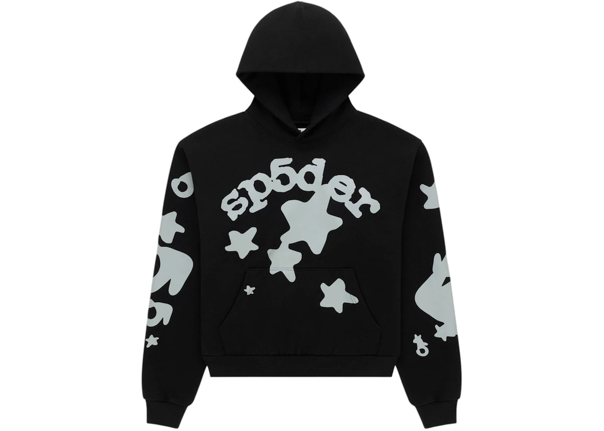 Sp5der Reflective Beluga Hoodie Black - vue secondaire B