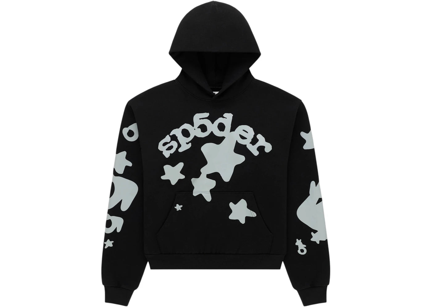 Sp5der Reflective Beluga Hoodie Black - vue secondaire A