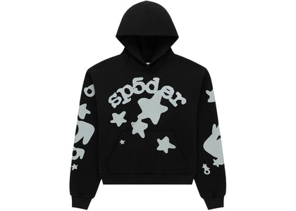 Sp5der Reflective Beluga Hoodie Black - apparel view 2