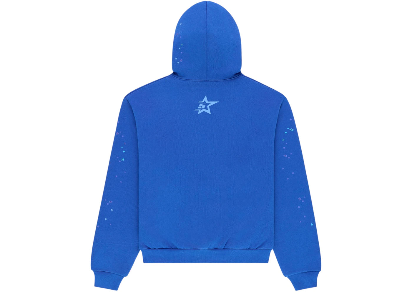 Sp5der Rhinestone Punk V2 Hoodie Blue - vue secondaire A