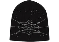 Sp5der Rhinestone Silk Skully Black