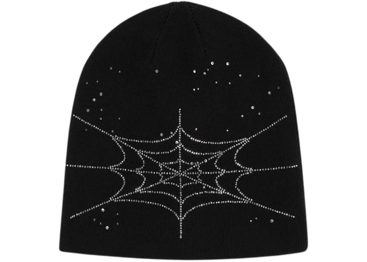 Sp5der Rhinestone Silk Skully Black - vue secondaire A