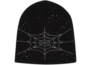Sp5der Rhinestone Silk Skully Black - product view 2