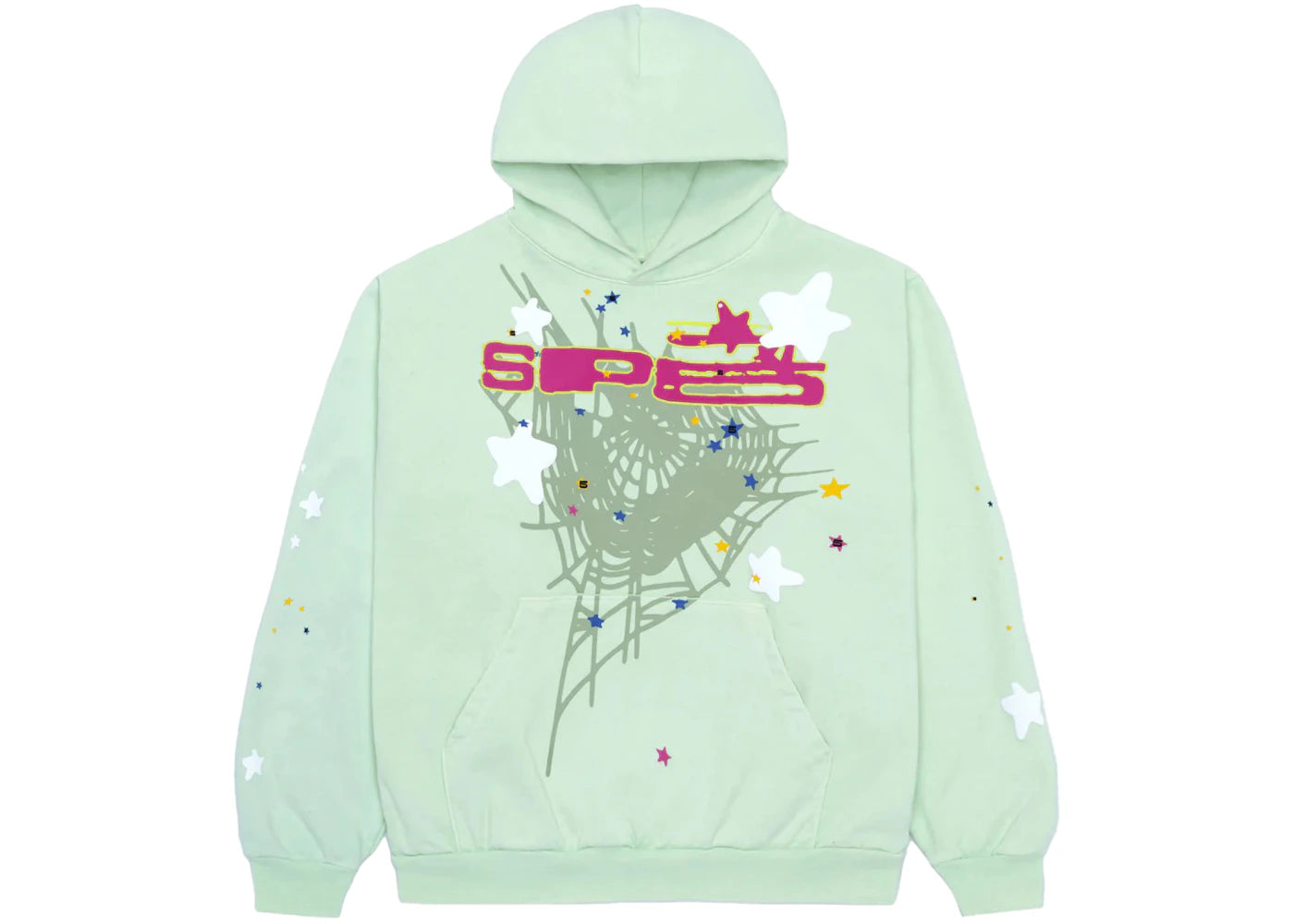 Sp5der SP5 Mint Hoodie Mint - vue 360