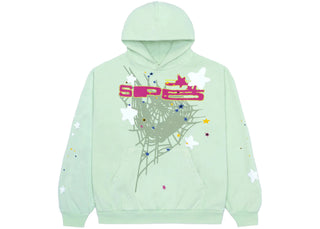 Sp5der SP5 Mint Hoodie Mint - authentic Sp5der apparel