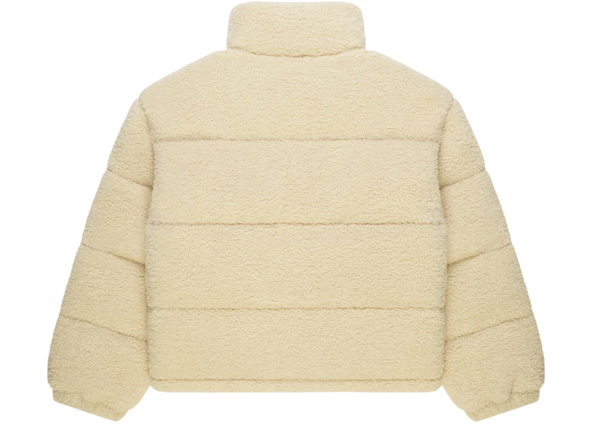 Sp5der Sherpa Puffer Jacket Cream - vue secondaire B