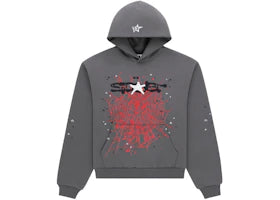 Sp5der Splat Punk Hoodie Slate