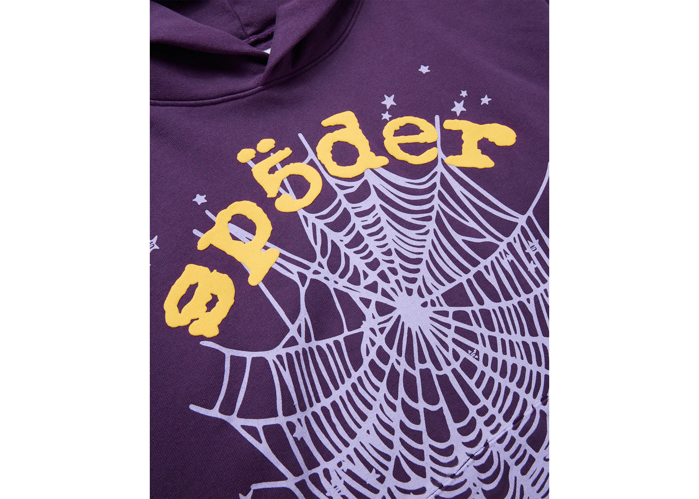 Sp5der Star OG Web V2 Hoodie Lila - vue secondaire A