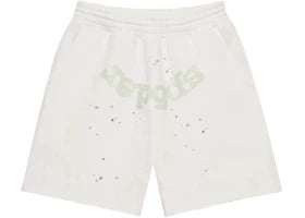 Sp5der T&F Sweatshort White - vue 360