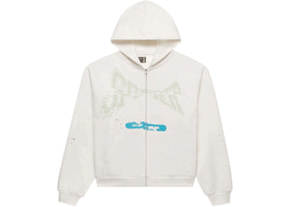 Sp5der T&F Zip Up Hoodie White - apparel view 2
