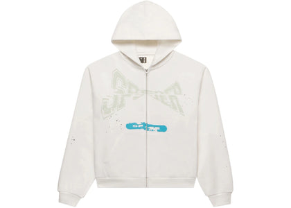 Sp5der T&F Zip Up Hoodie White - apparel view 2