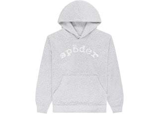Sp5der VVS Hoodie Heather Grey - apparel view 2