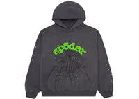 Sp5der Wait Web Hoodie Slate Grey
